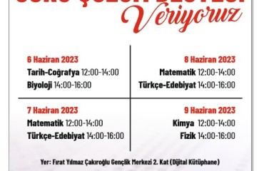 SORU ÇÖZÜM DESTEĞİ