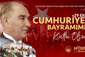 BELEDİYE BAŞKANIMIZ MÜRSEL YILDIZKAYA’NIN 29 EKİM CUMHURİYET BAYRAMI 102. YIL KUTLAMA MESAJI